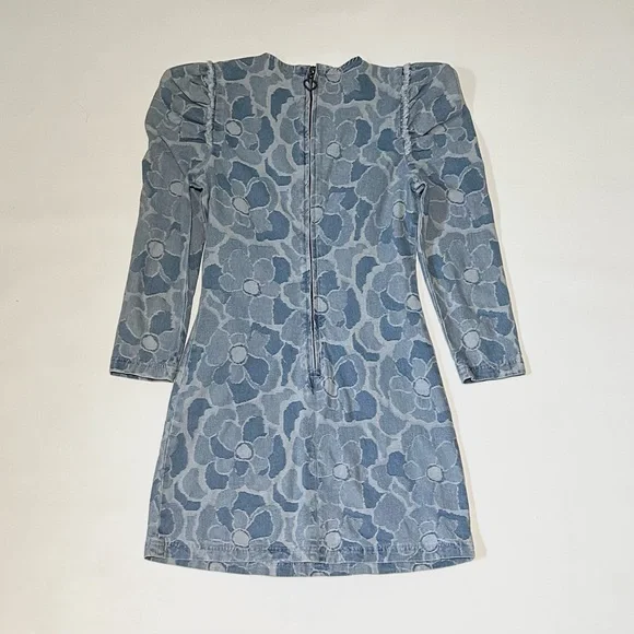 Kate Spade Abstract Peony Denim Dress - Picture 4 of 8